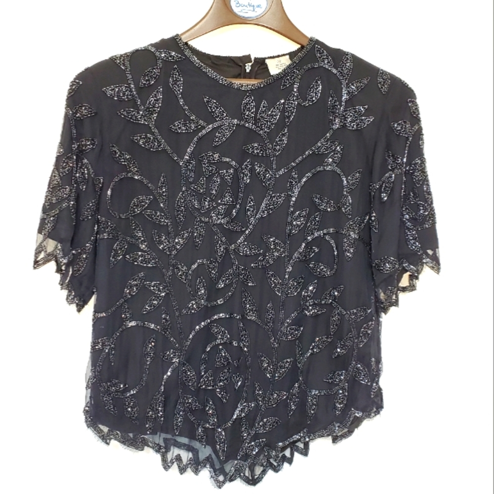 Beaded Vintage Anujan Top 1X